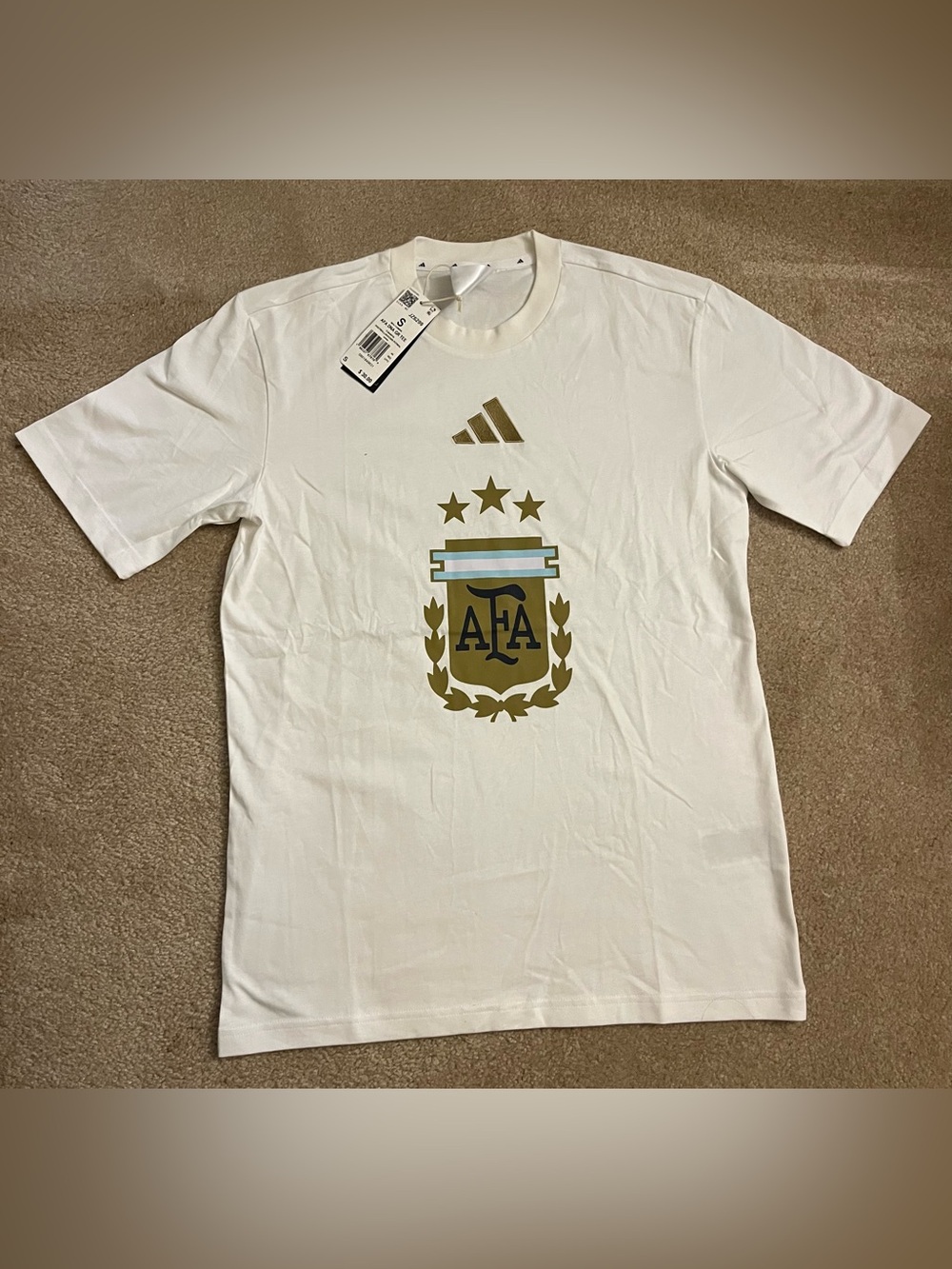 Argentina National Team 26 DNA T Shirt Adidas JZ6299 World Cup 2026 Sz S & L